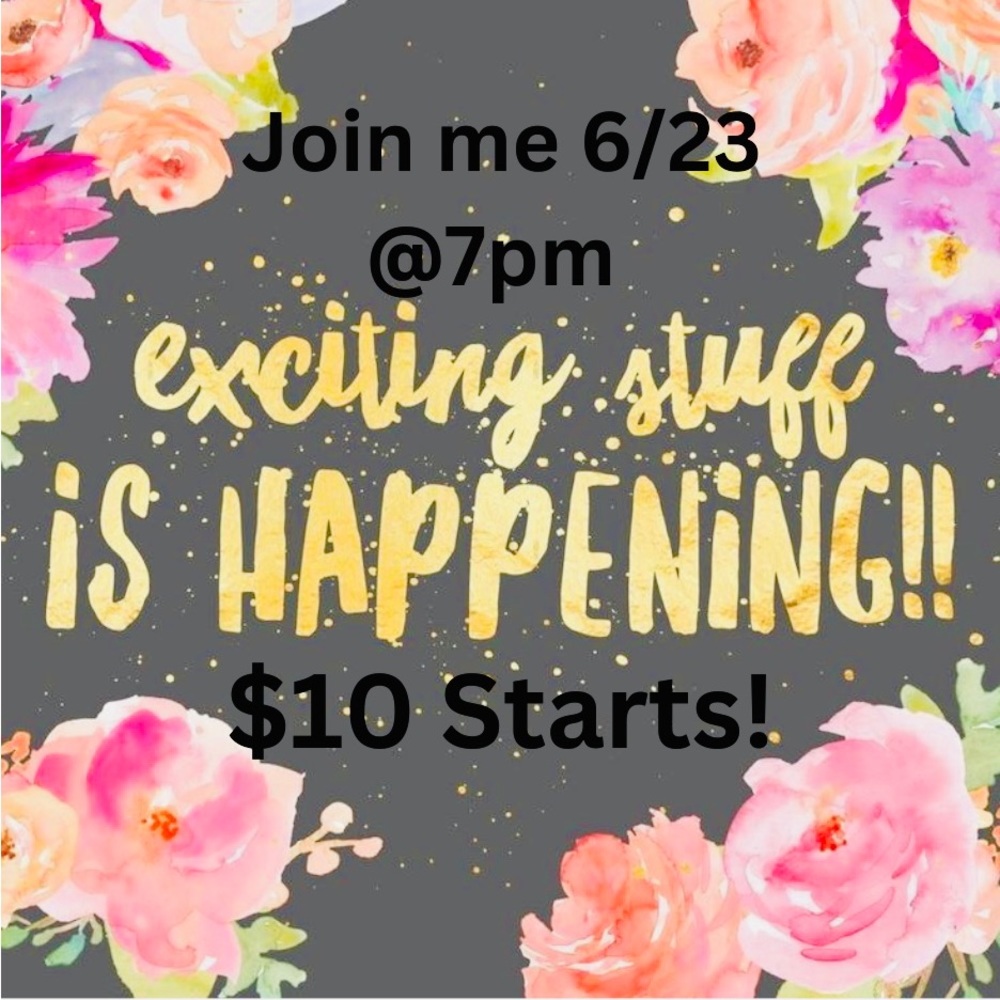 Join me🎉🎉Friday 6/23 @ 7pm!!
